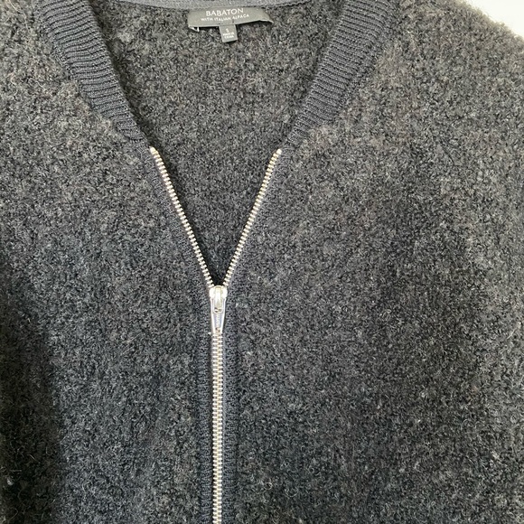 Babaton Italian Alpaca Boucle Bomber, Size Small - Picture 2 of 6